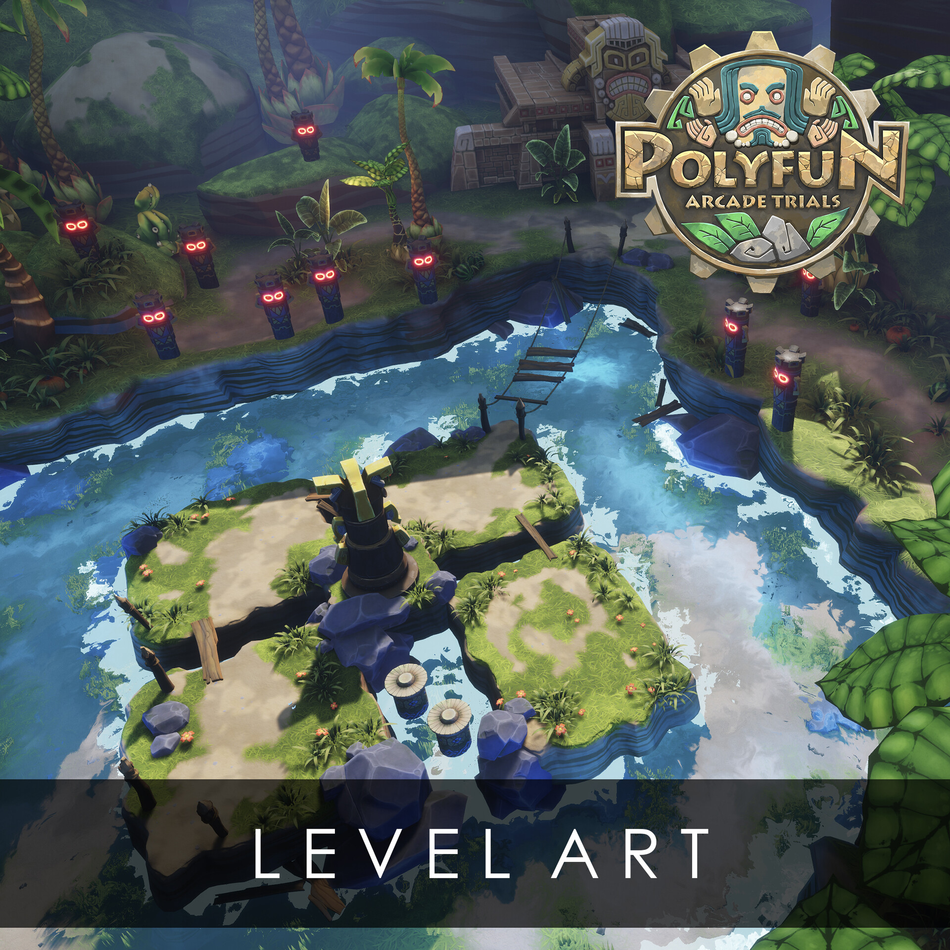 ArtStation - POLYFUN. Dodg'em! (VR game level). UE4