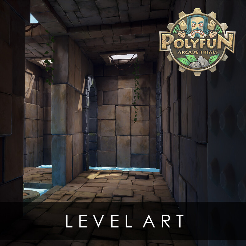 POLYFUN. Temple Run (VR game level). UE4