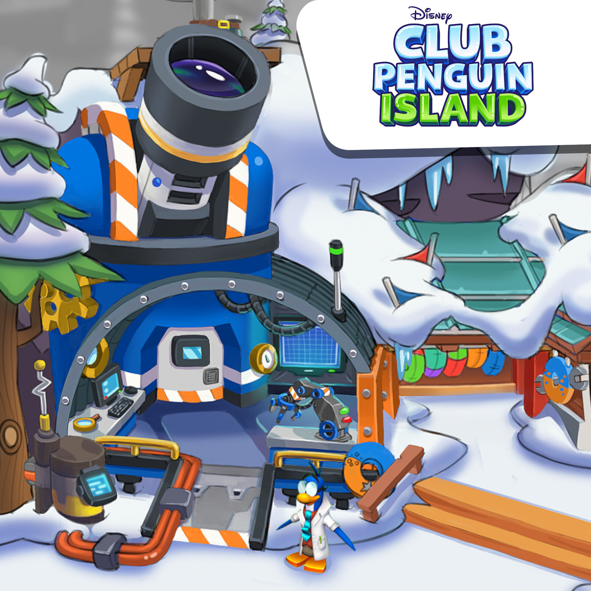 ArtStation - Club Penguin Island - Gary's Lab Concept