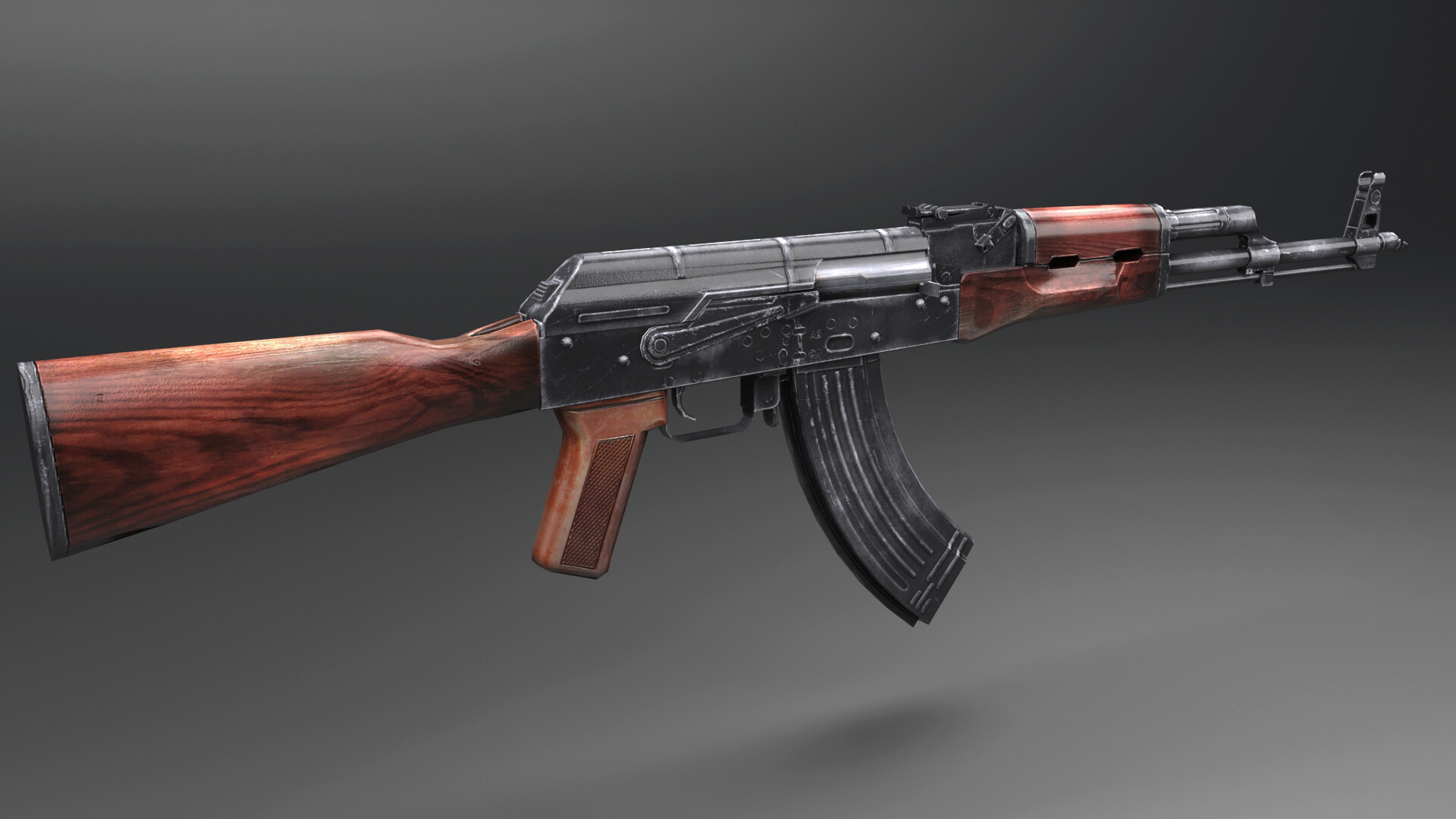 ArtStation - Ak 47 gun model