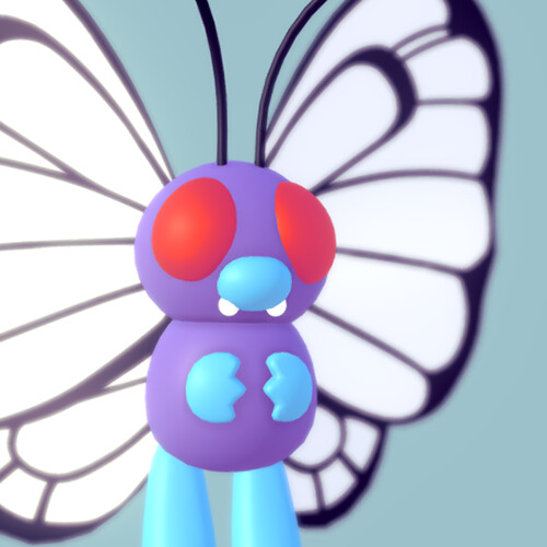 ArtStation - Butterfree (Pokemon Fan Art)