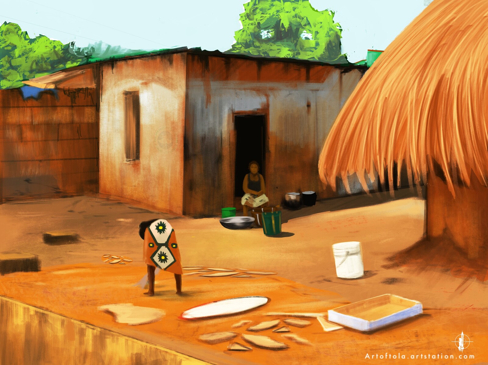 Village - Background Art