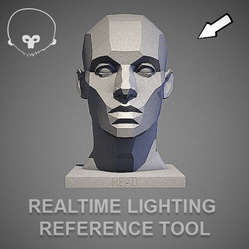 MALE HEAD, LIGHT REFERENCE TOOL - ArtStation