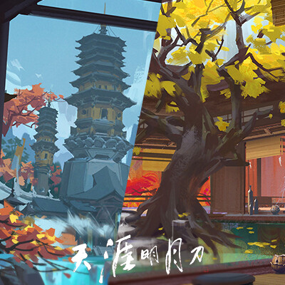 ArtStation - 天刀-少林门派概念~7（禅修区）