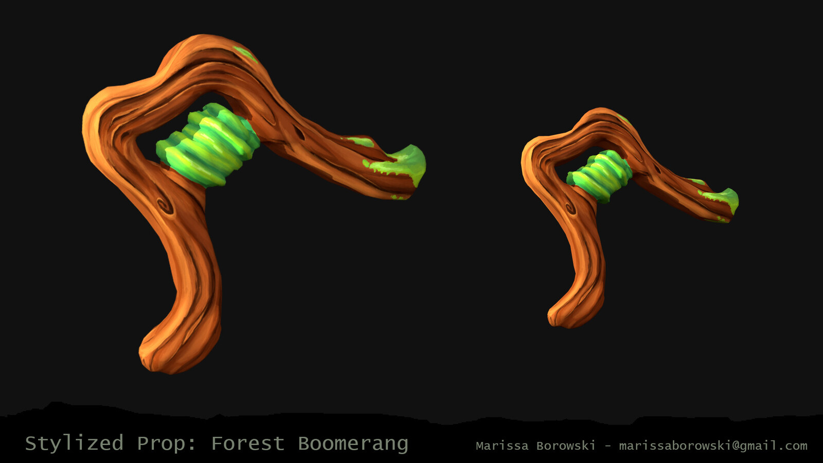 Stylized Prop: Forest Boomerang