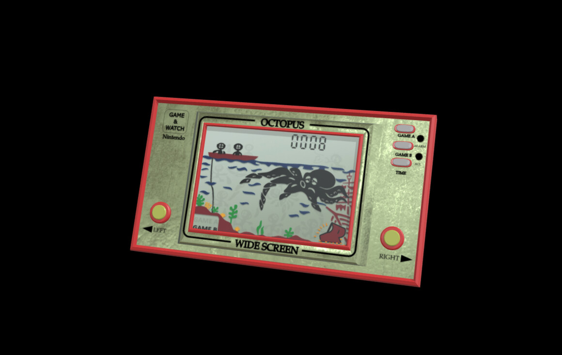 ArtStation - Nintendo Game & Watch Octopus Oc-22