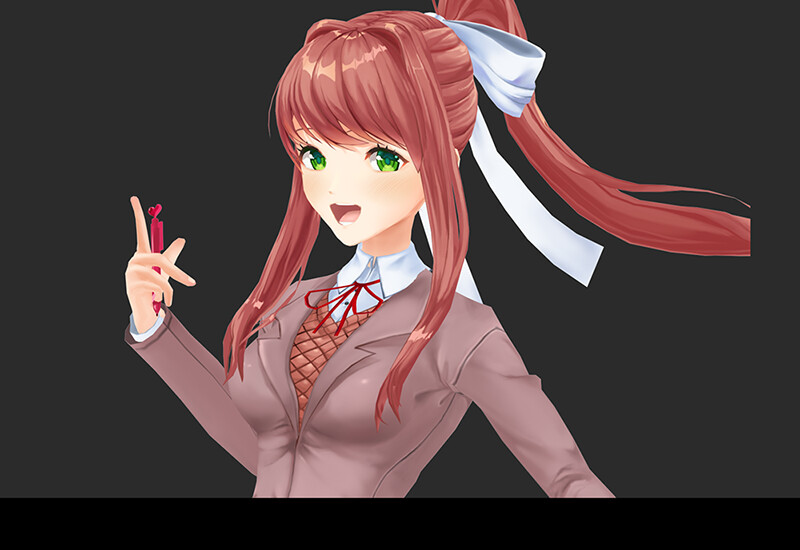 ArtStation - doki doki literature club! monika