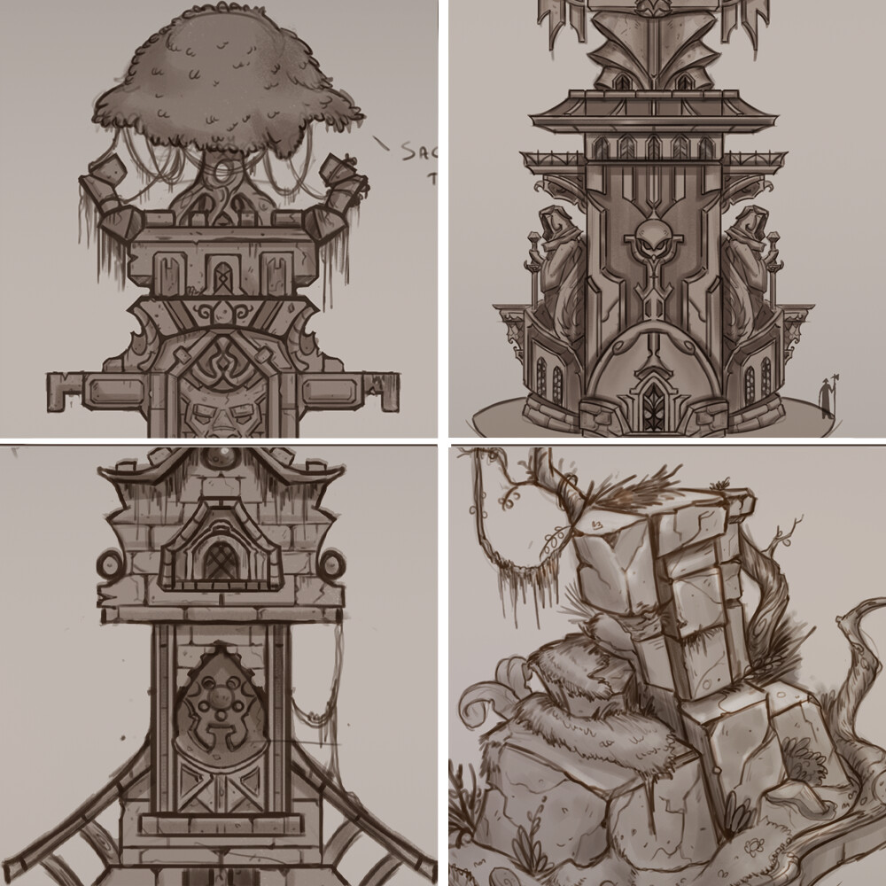 ArtStation - Tower_Early_Concepts