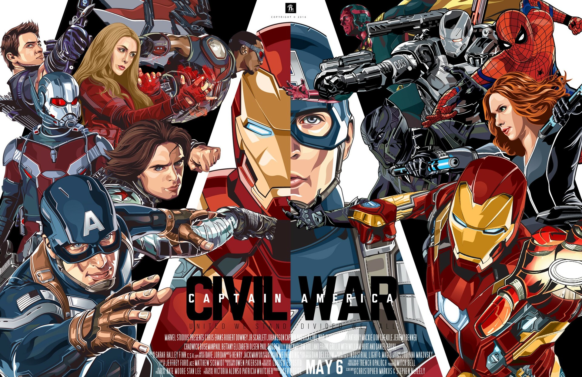 Resnu Pradika - Captain America Civil War Vector