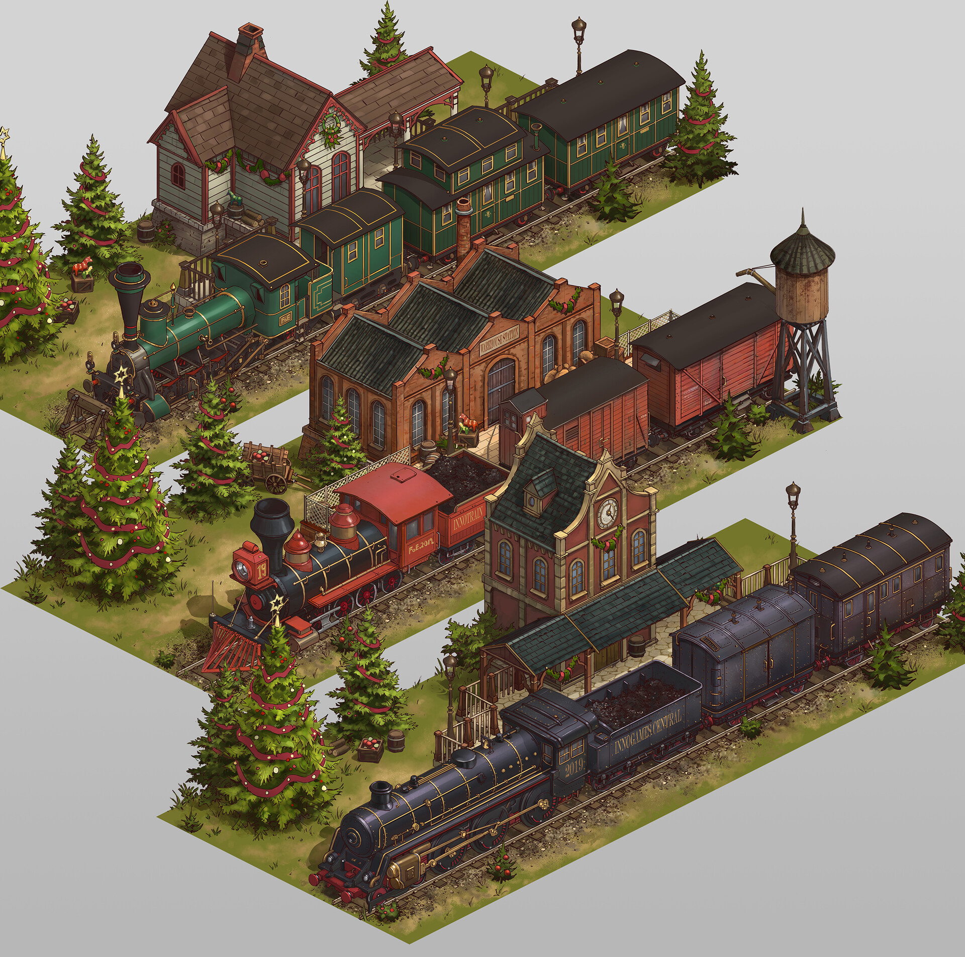 forge of empires do trains stay after winter event