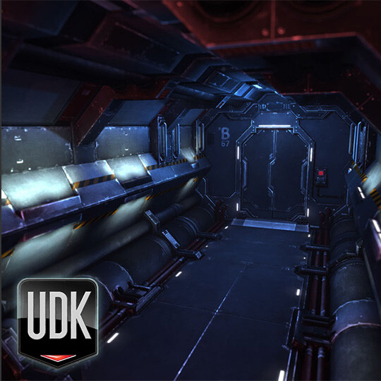 ArtStation - UDK - Sci-Fi Corridor