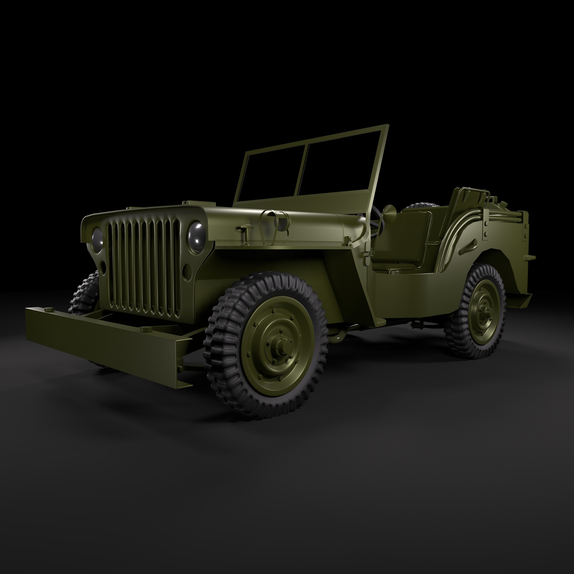 ArtStation - Willys Jeep(Military Jeep)