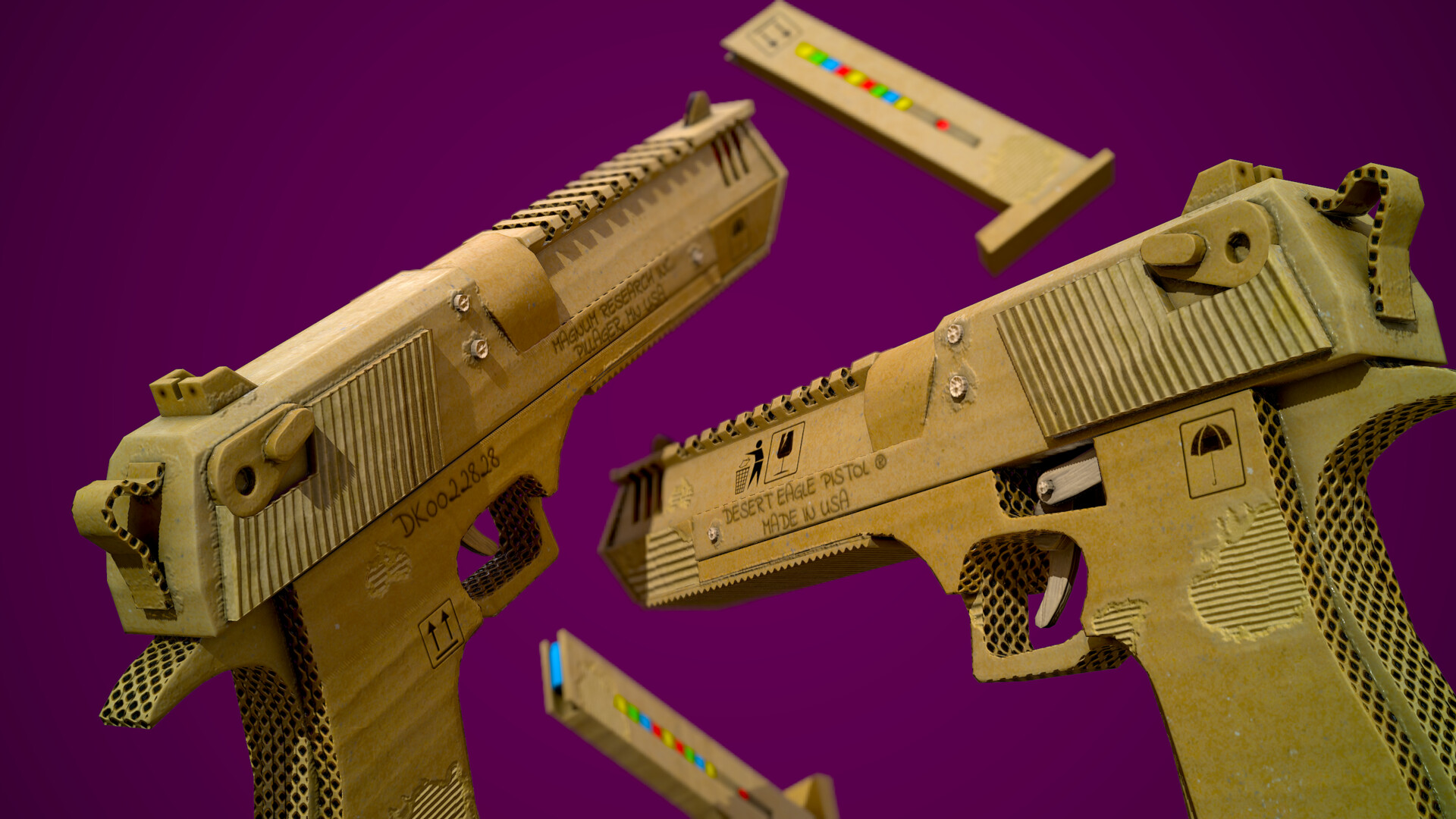 ArtStation cardboard desert