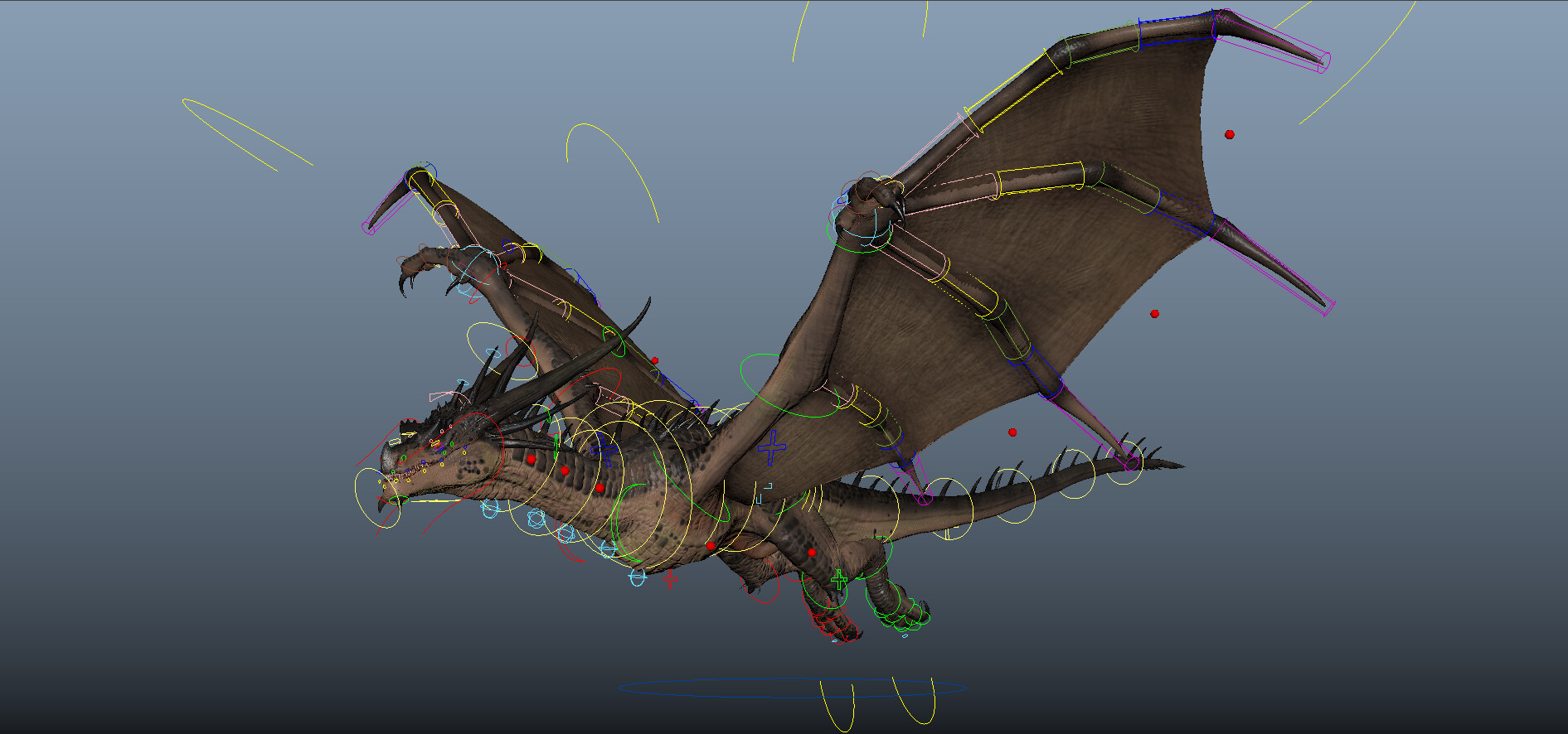 ArtStation - Dragon fly animation per hour (WIP)