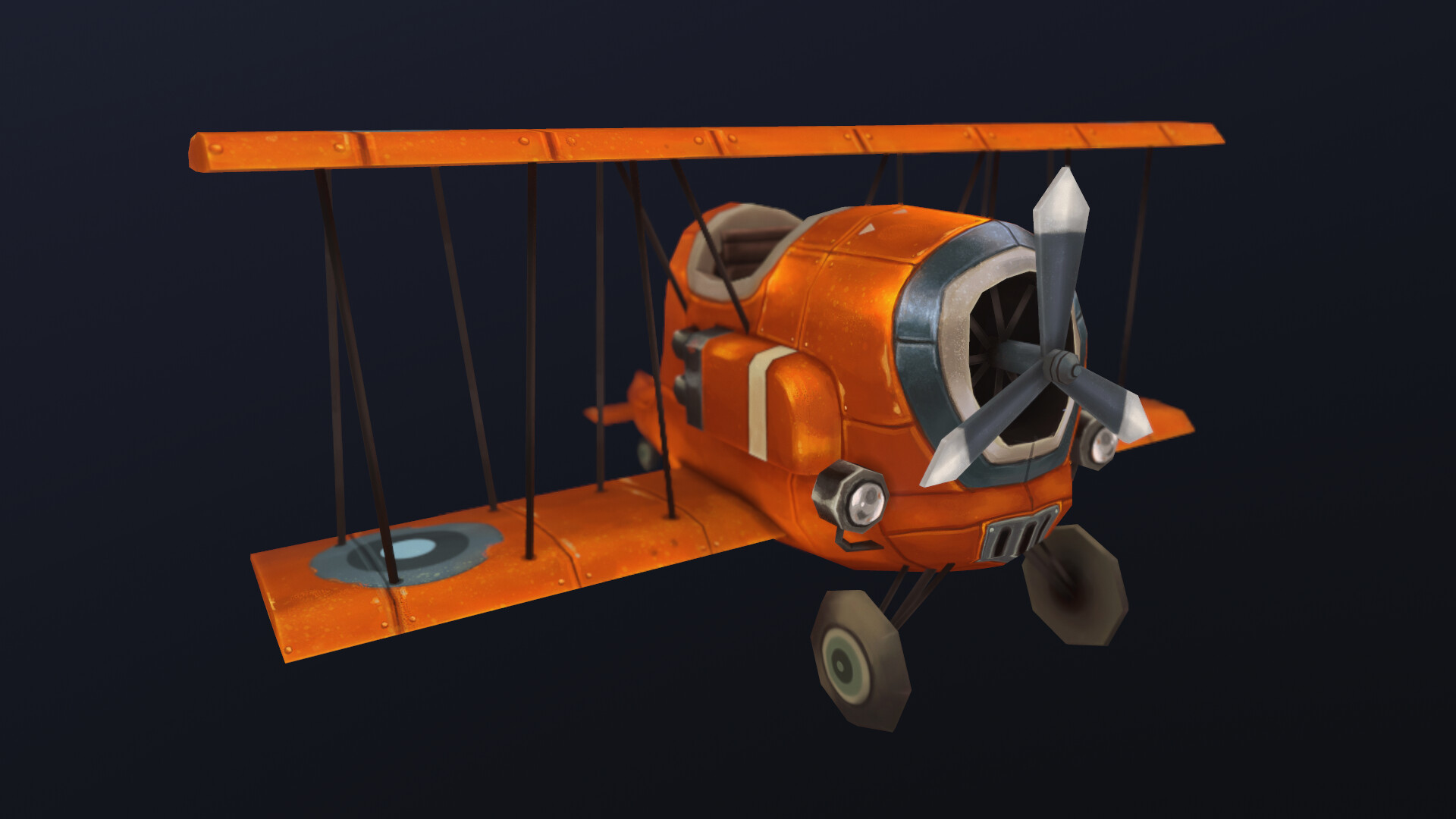 ArtStation - Biplane for Mobile Games