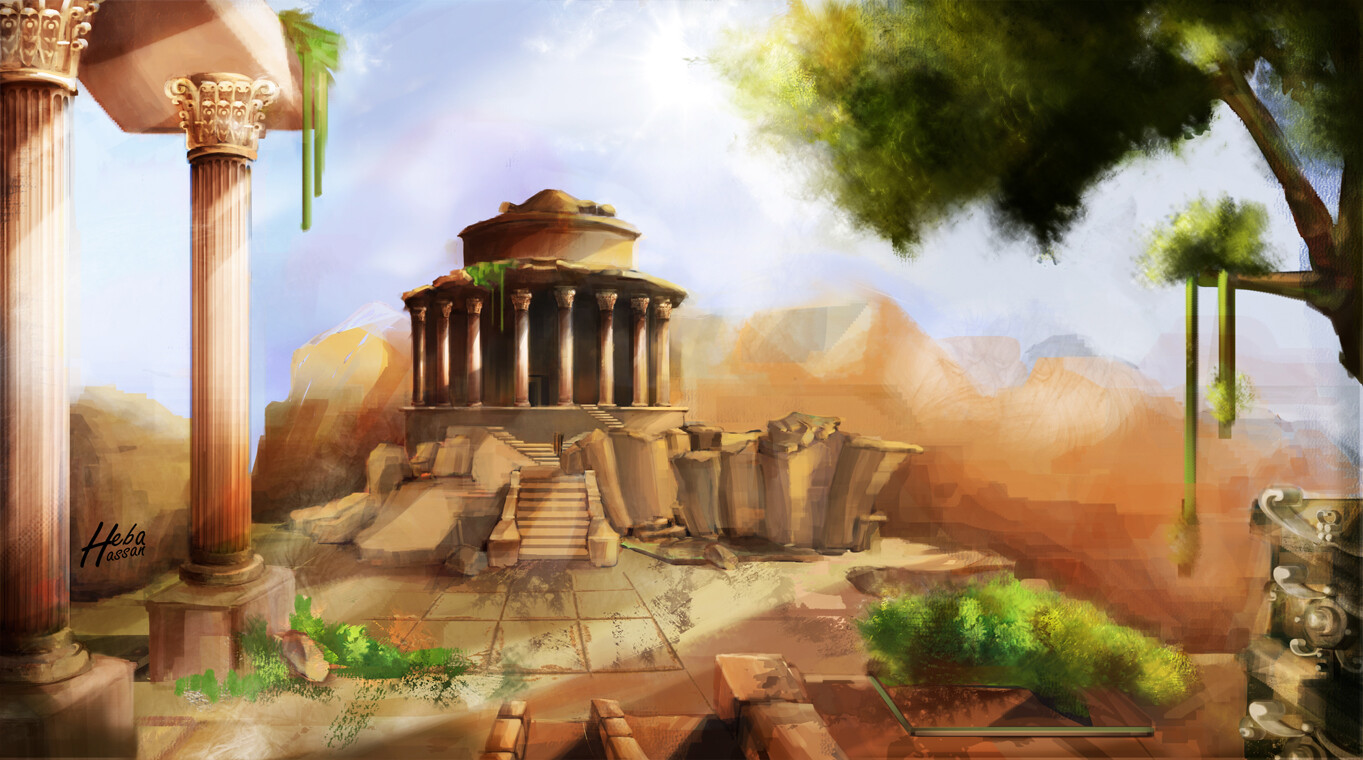 ArtStation Ancient Greece Environment Concept