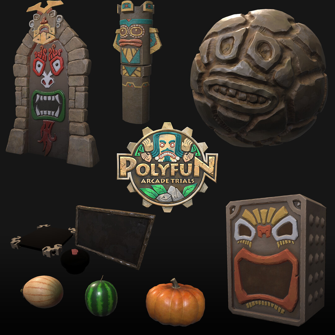 ArtStation - PolyFun MiniGames ArtDump