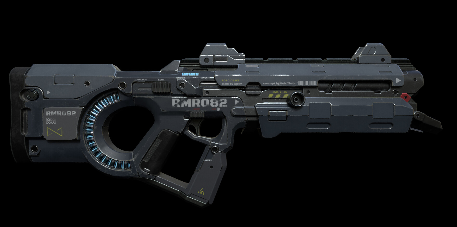 ArtStation Star Citizen laser rifle