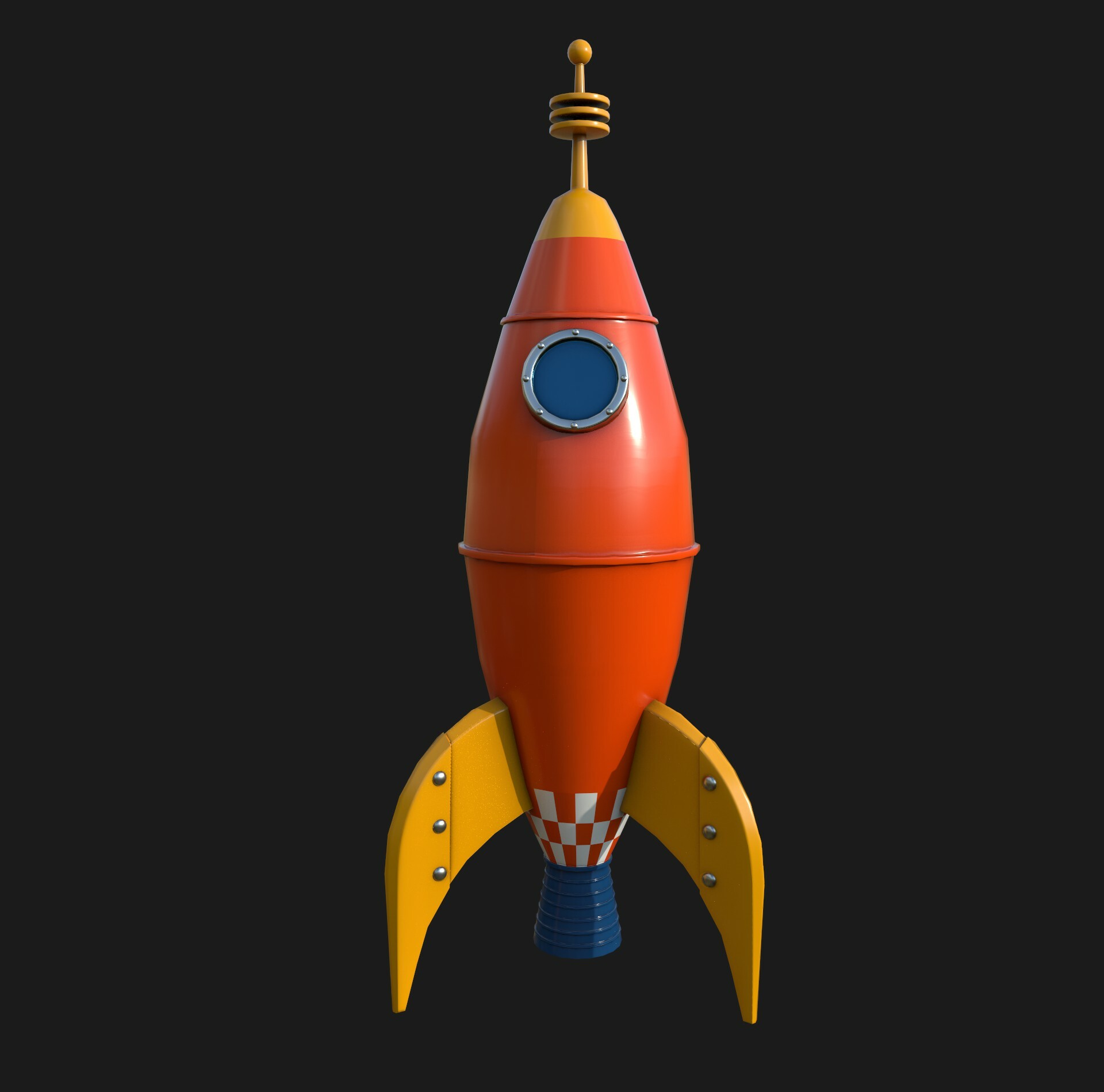 ArtStation - Retro Rocket (Tutorial)