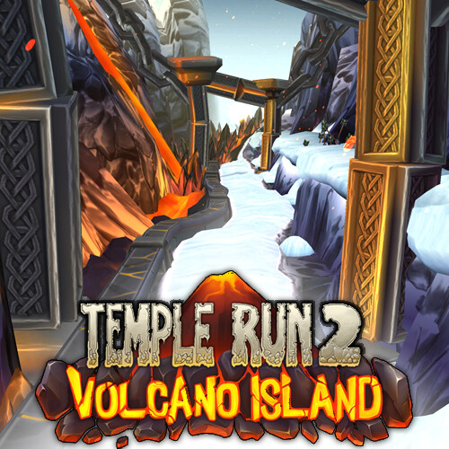 Volcano Island Temple Run 2 Fullscreen landscape mode Hawai