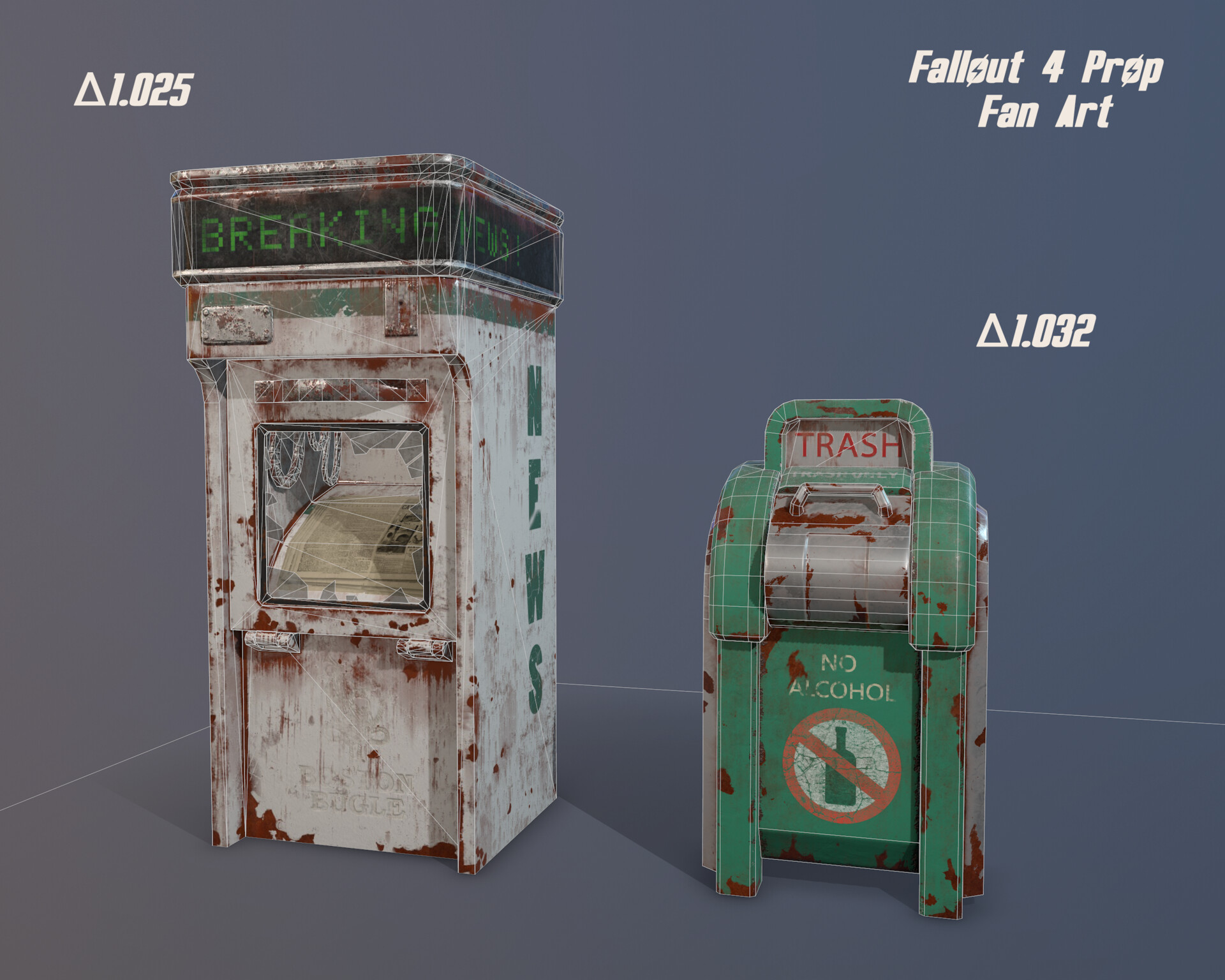 ArtStation - Fallout 4 props (real-time)