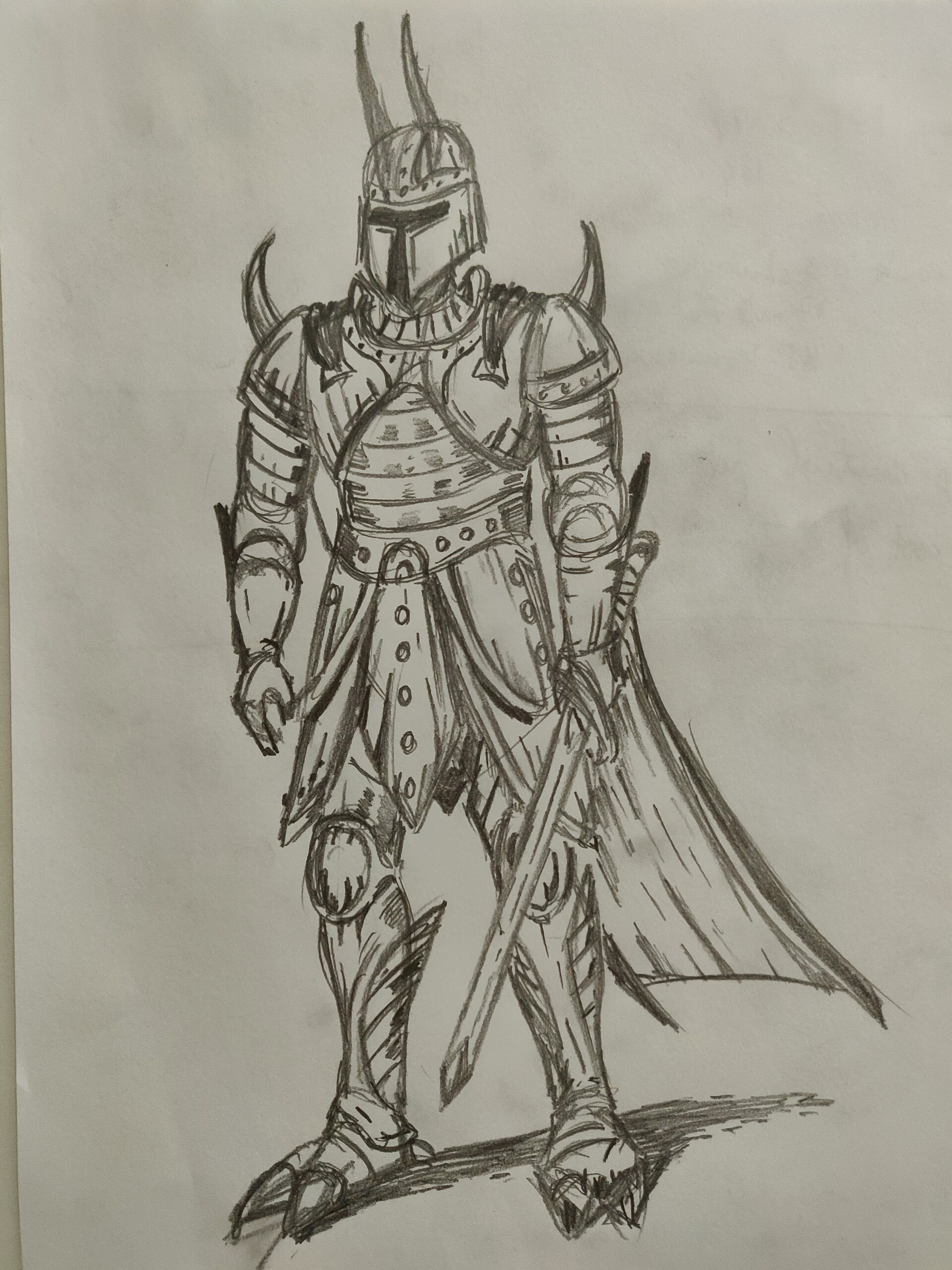ArtStation Sketch of a knight