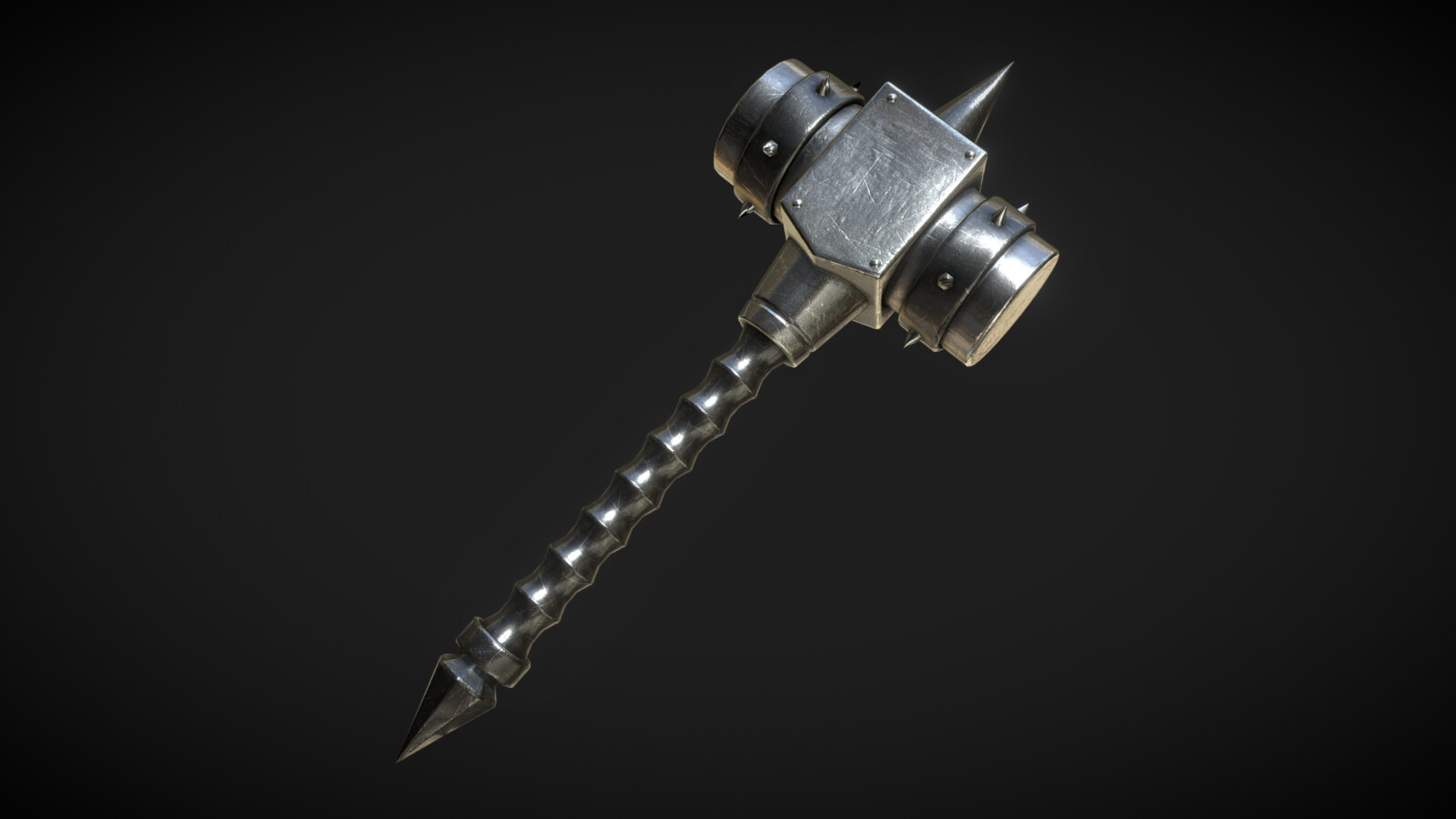 The Mighty Mallet - Steel Warhammer - Fantasy Weapon