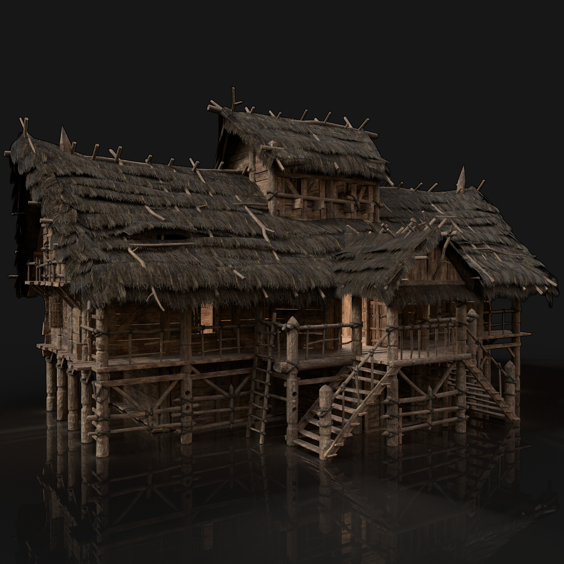 ArtStation - SLAVIC MEDIEVAL WOODEN HOUSE