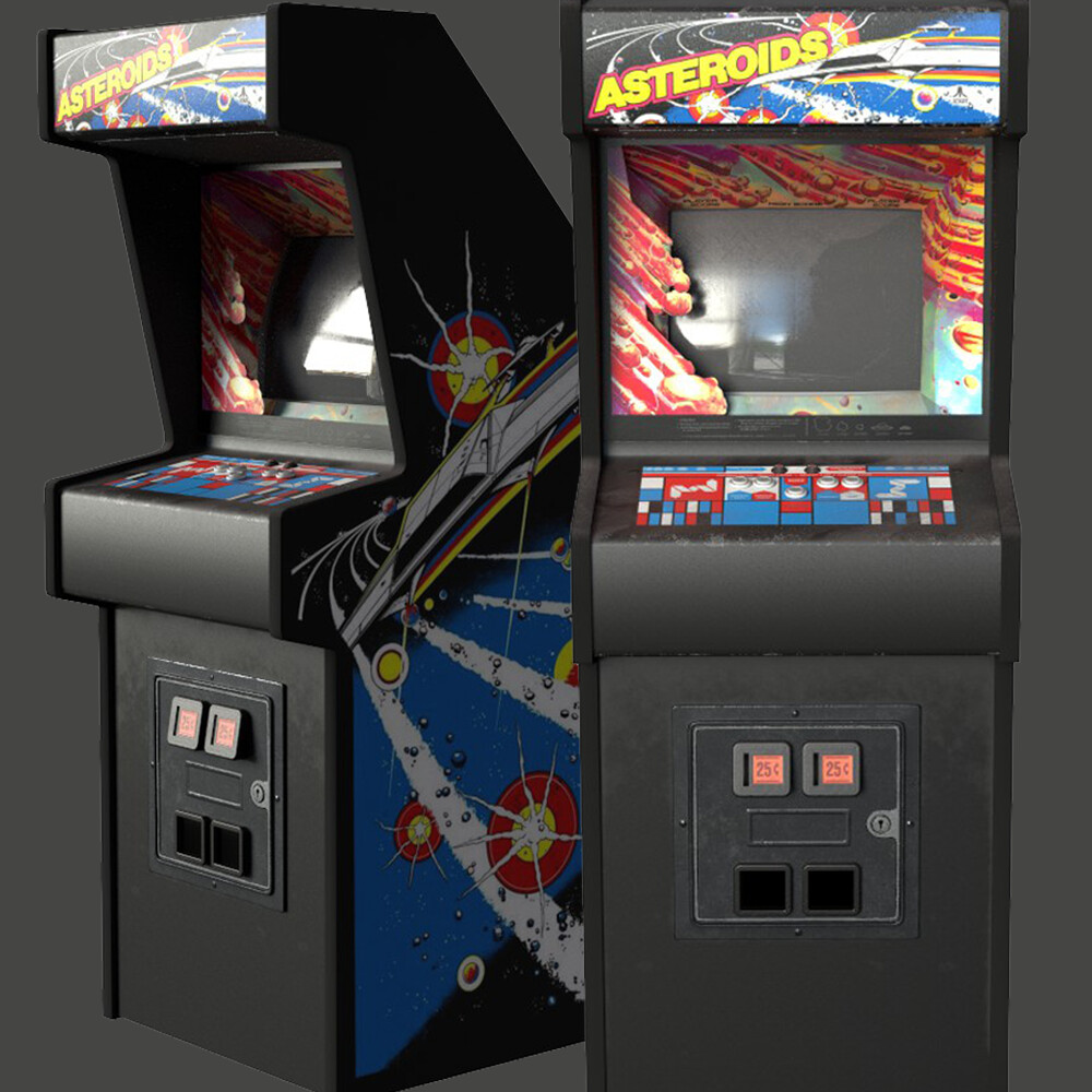 ArtStation Asteroid Arcade Machine