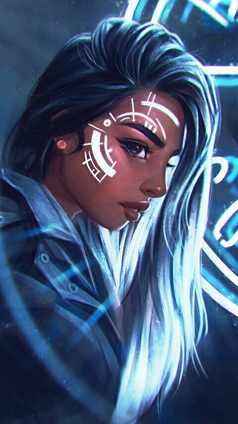 ArtStation - Neon girl