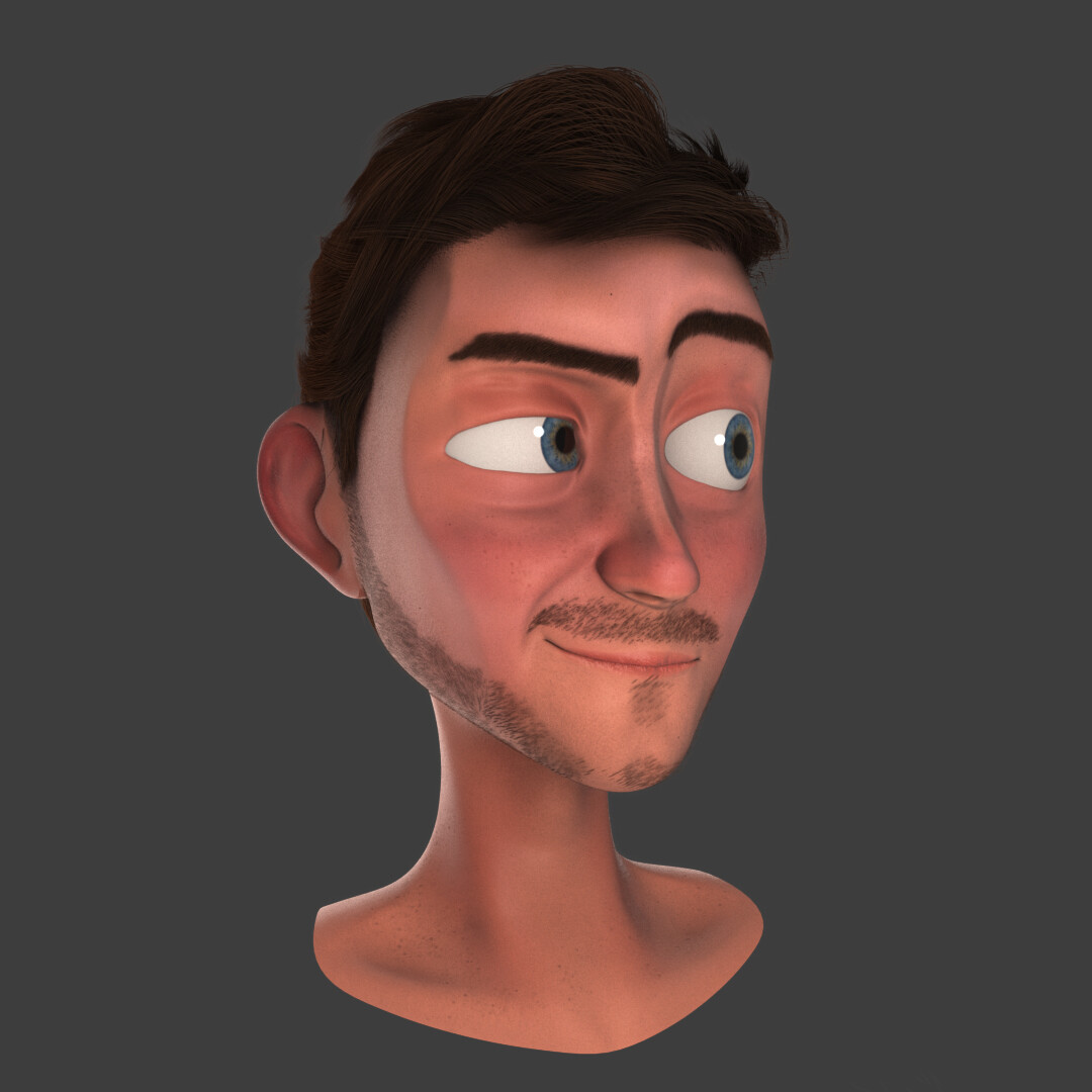 ArtStation - Stylised character head (WIP)