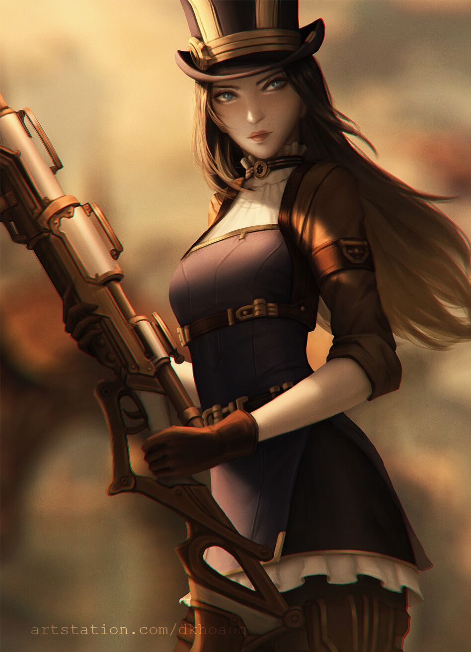 Artstation Caitlyn Lol Dk Hoanqq