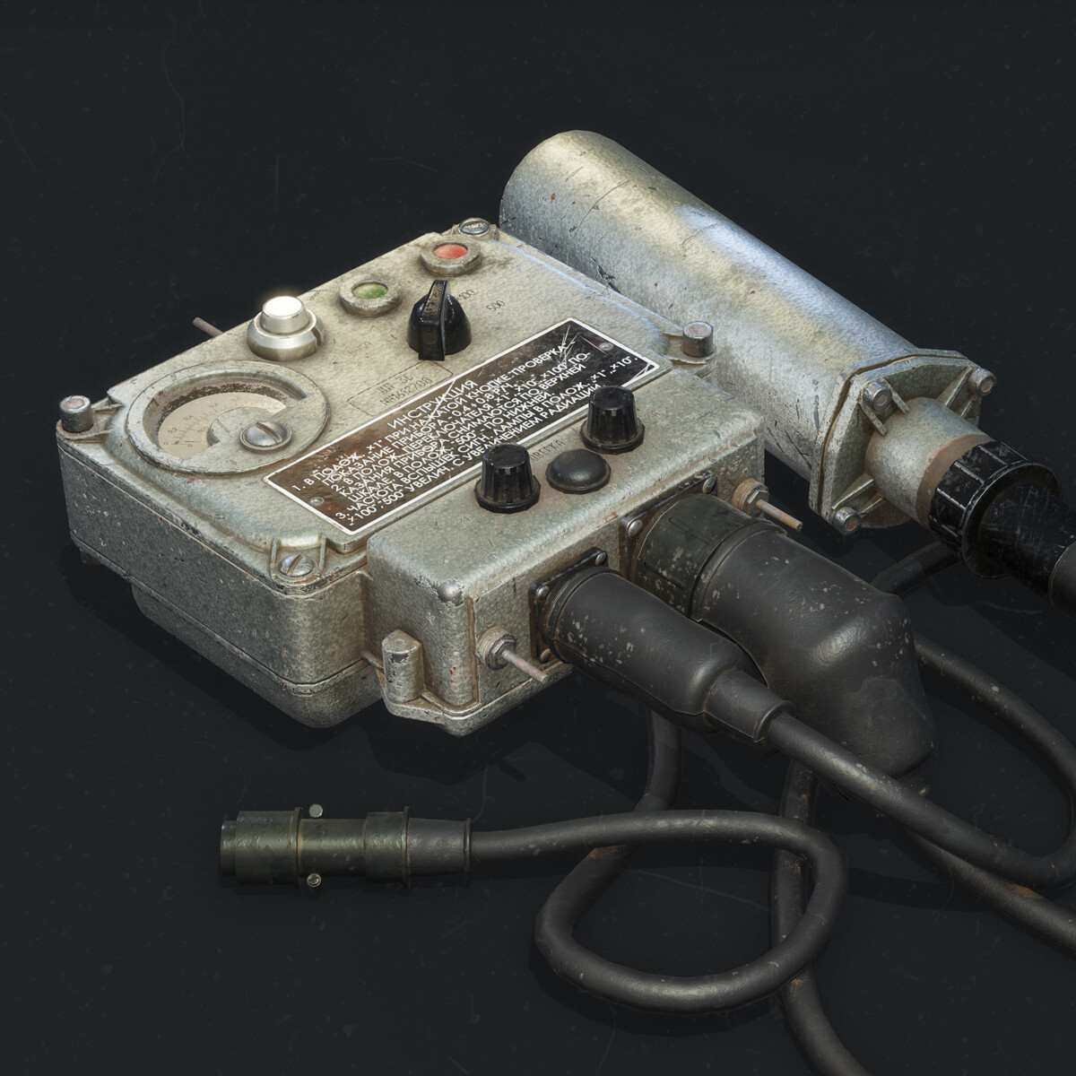 ArtStation Vintage Soviet Military Radiometer/Geiger Counter DP3B