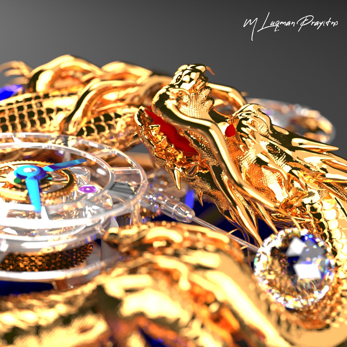 ArtStation Jacob Co. Astronomia Tourbillon Dragon WIP