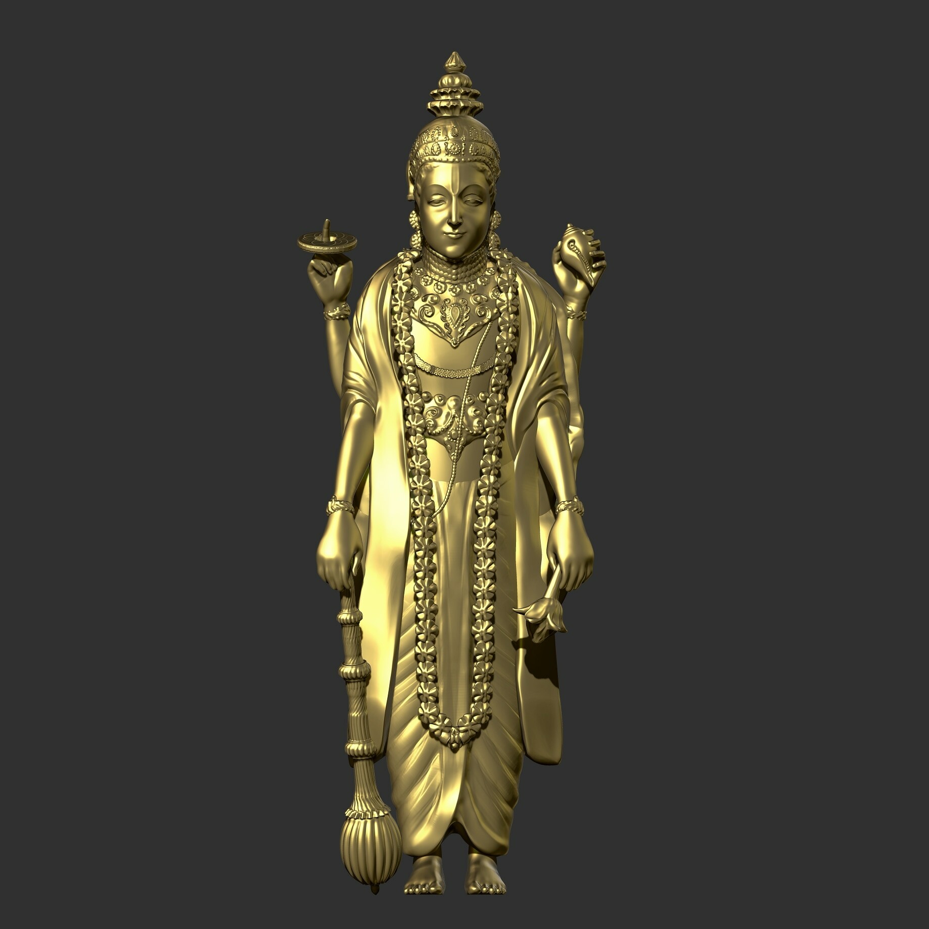 Artstation - Maha Vishnu 3d Model