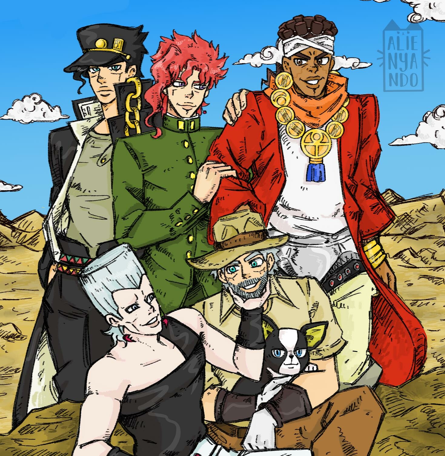 Fanart] Meet The Family : r/StardustCrusaders