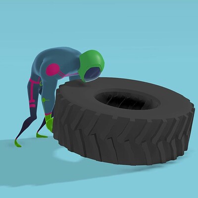 Tire Flip Animation