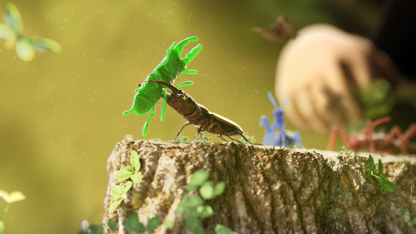 "King of The Stump" - Art of 3D Insects Challenge