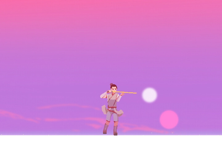 Star Wars - Rey Pixel Animation