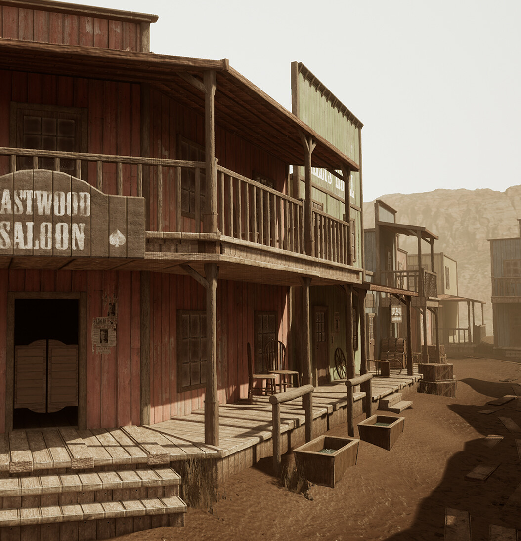 ArtStation - Wild west town