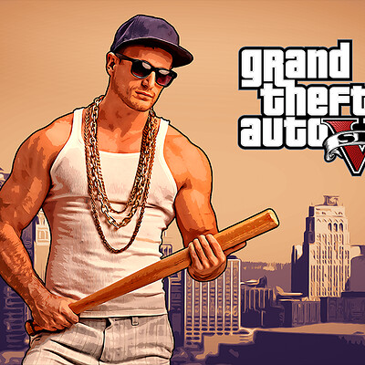 GTA6 Cover Effect and Logo