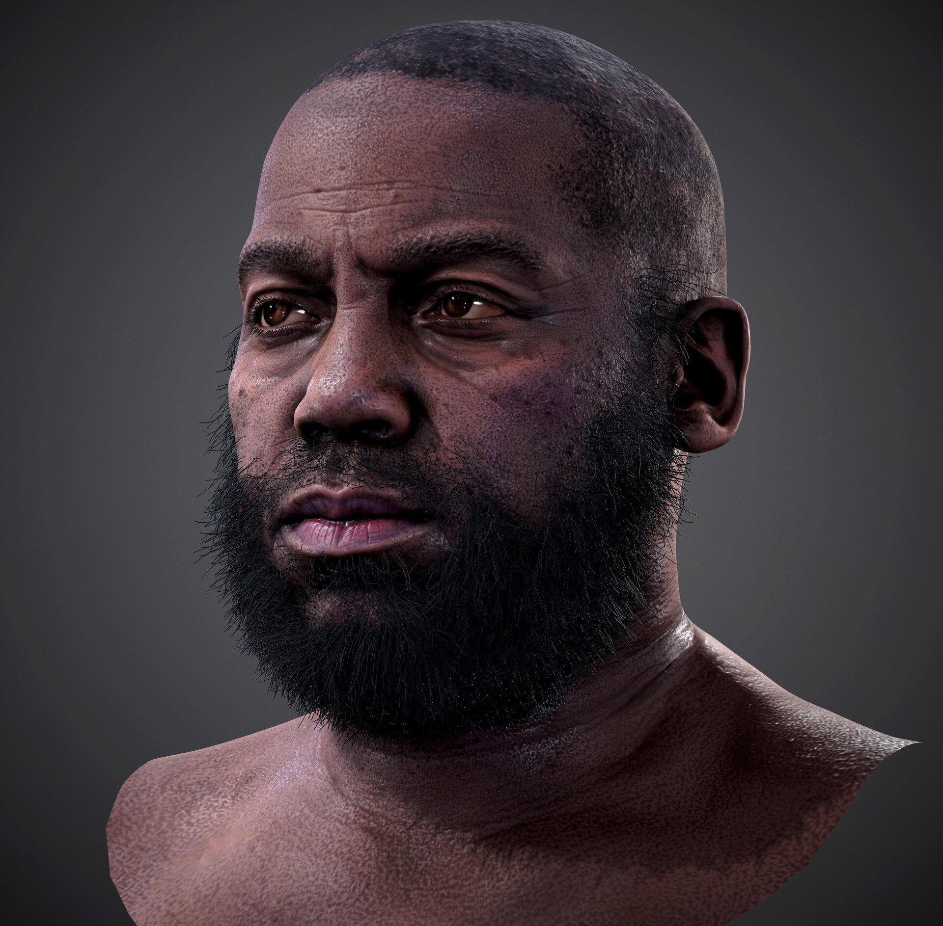 ArtStation - Hammod's Head Portrait (WIP)