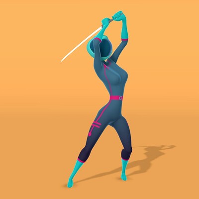 Samurai Sword Attack Cycle