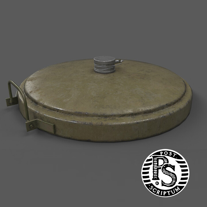 ArtStation - WW2 German landmine TMI35