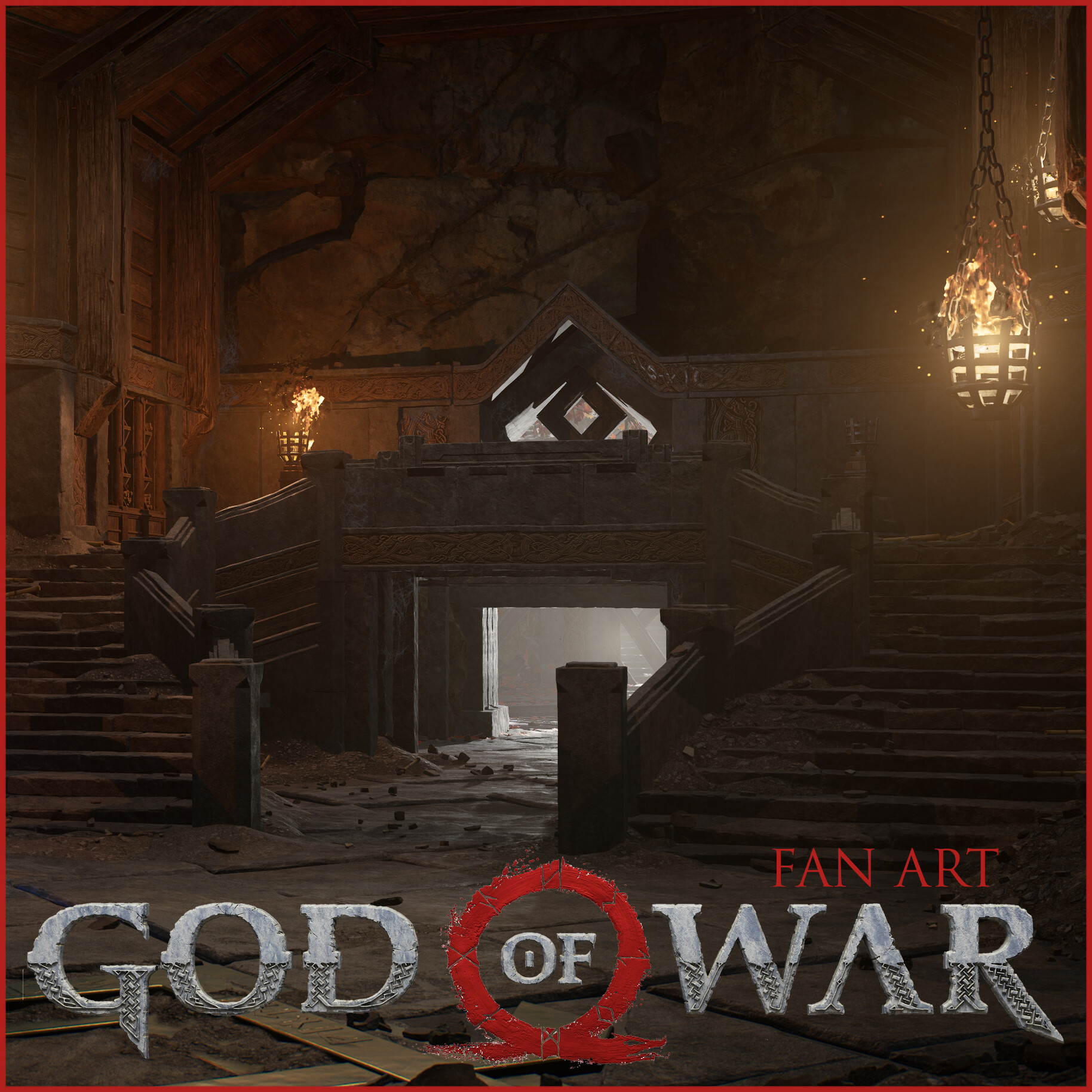 ArtStation - God of War 4 - Hidden Chamber of Odin Foyer