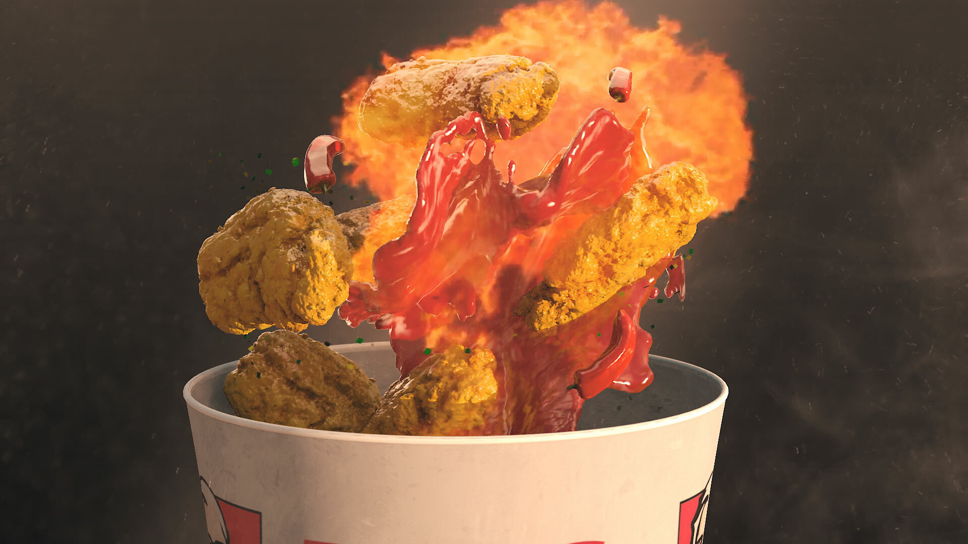 KFC FIRECRACKER VFX BREAKDOWN