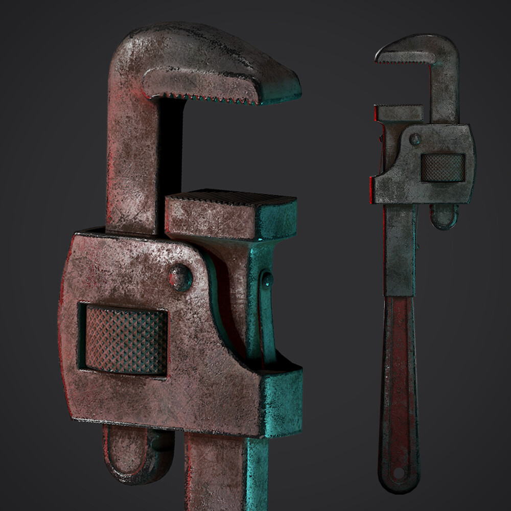 ArtStation - Pipe Wrench - Hero Prop