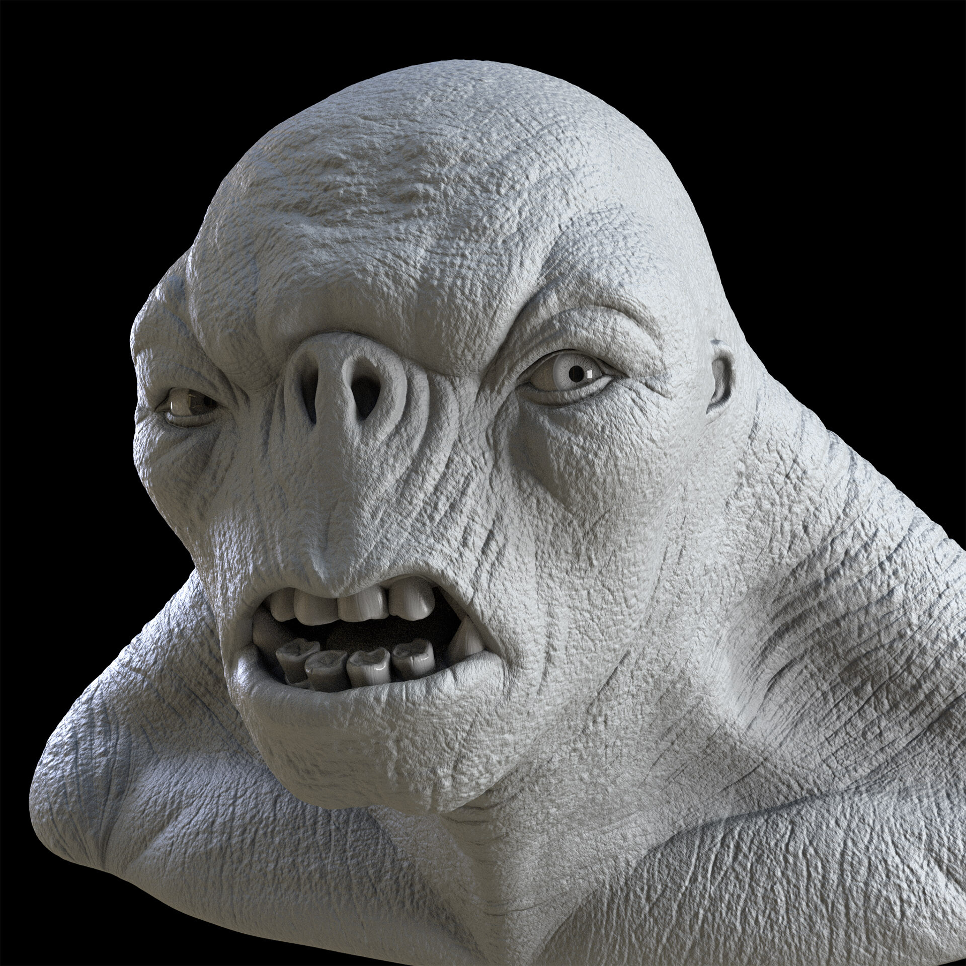 Artstation Lord Of The Rings Cave Troll Sculpt