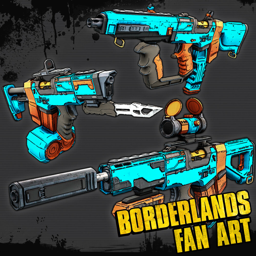 ArtStation - Borderlands DAHL SMG (FAN ART)