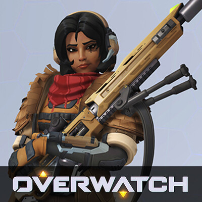 Artstation Overwatch Ana Sniper Character Skin Rabcat Game Art